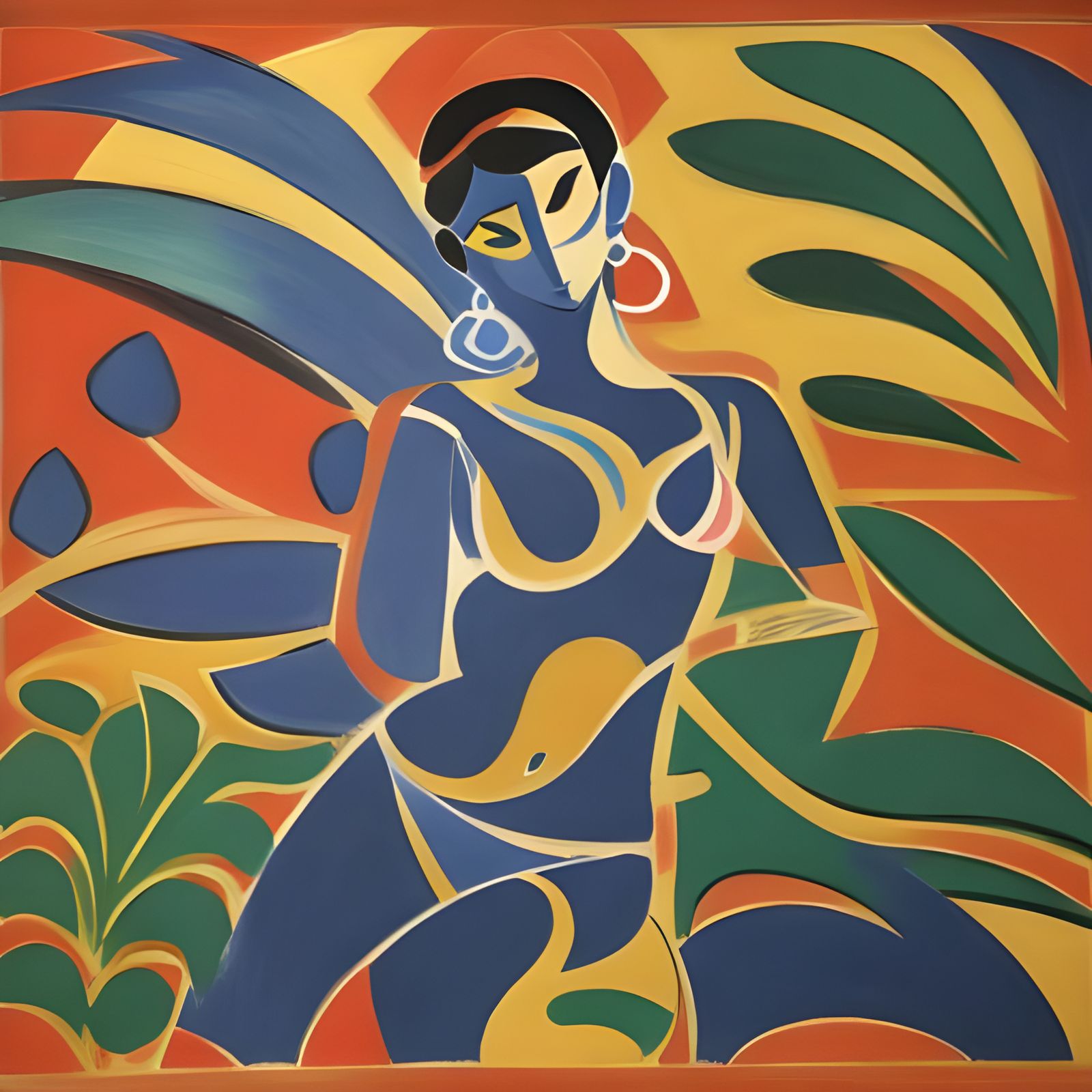 Vibrant Still Life in Matisse Style