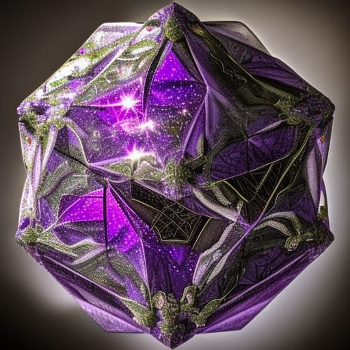 Dodecahedron Unites Lovers' Spirits in Purple Universe