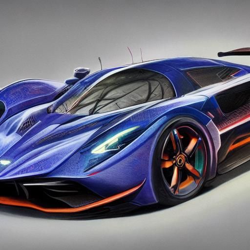 Nepenthes-Inspired Sport Car in Dramatic Lighting