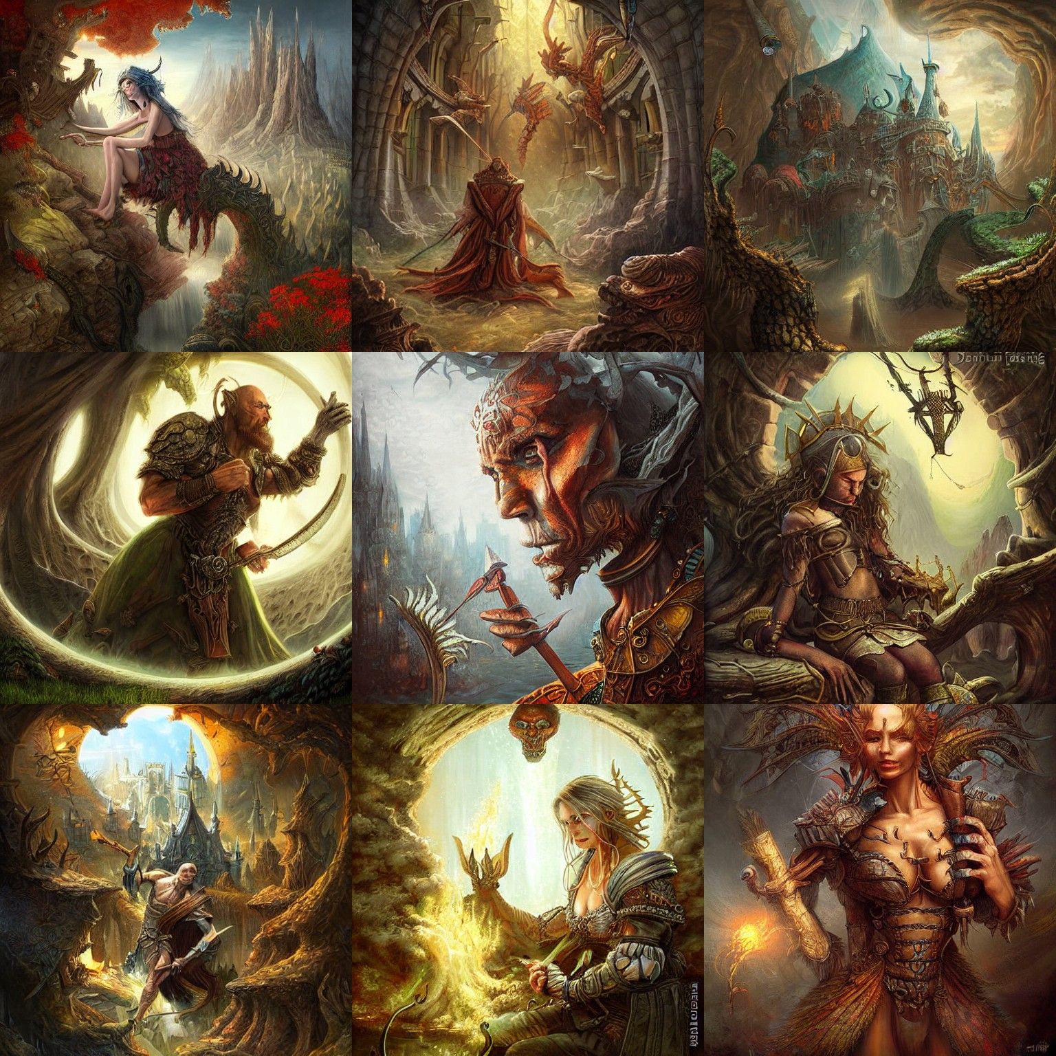 Ethereal Fantasy Landscape Painting