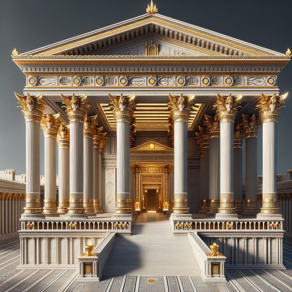 Magnificent Temple Complex in Classical Style
