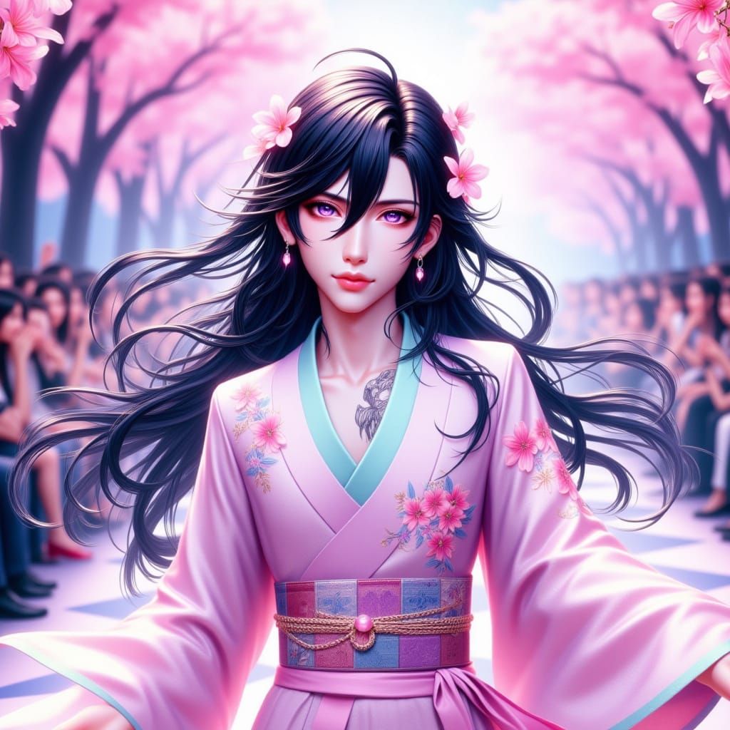 Modern Anime-Inspired Runway Queen