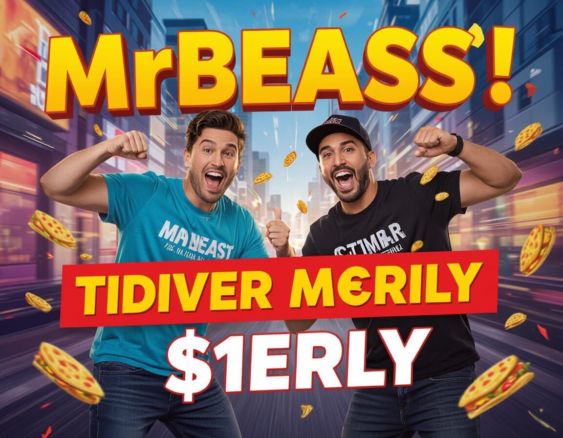 MrBeast and Amir Food Challenge Thumbnail