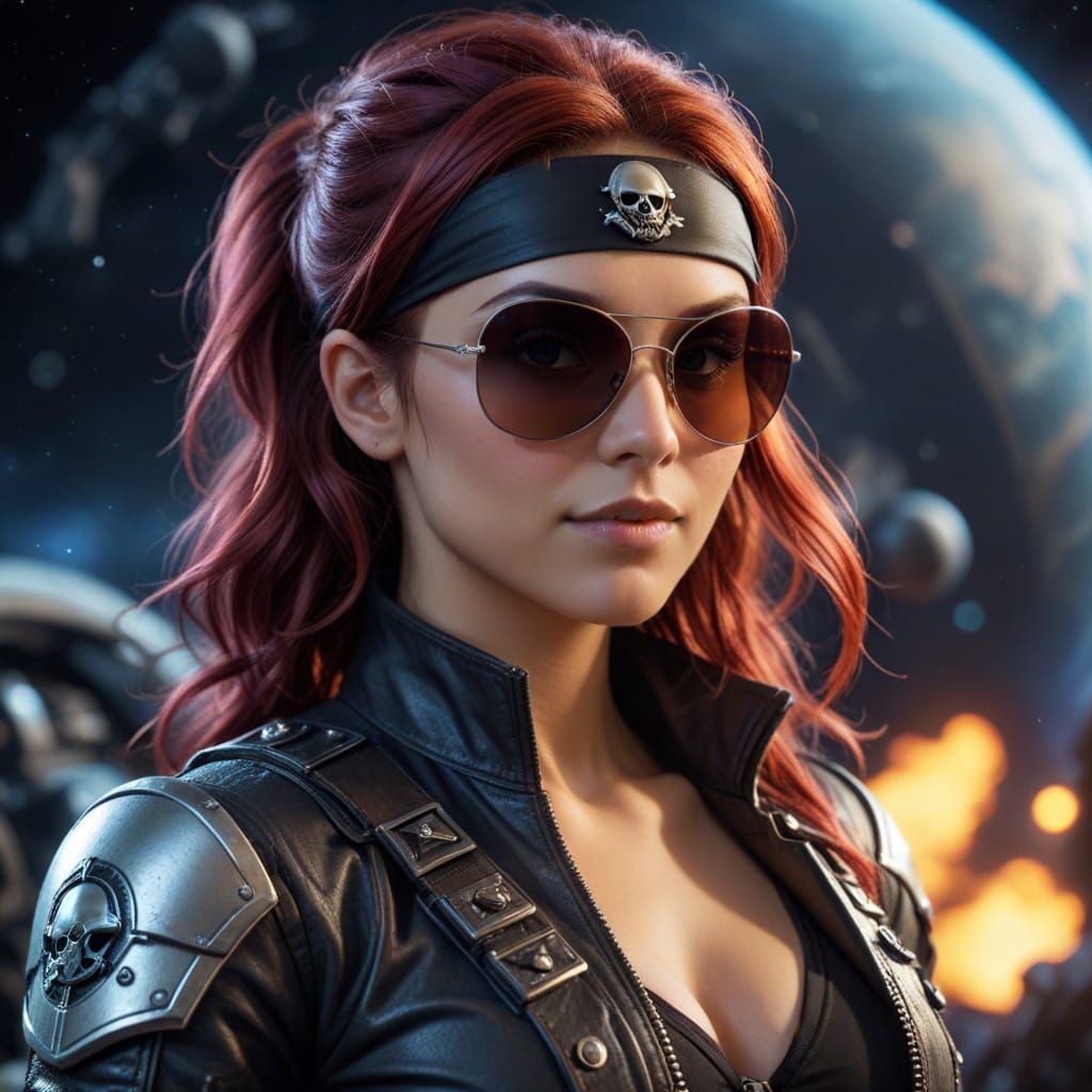 Sultry Space Pirate in Shades