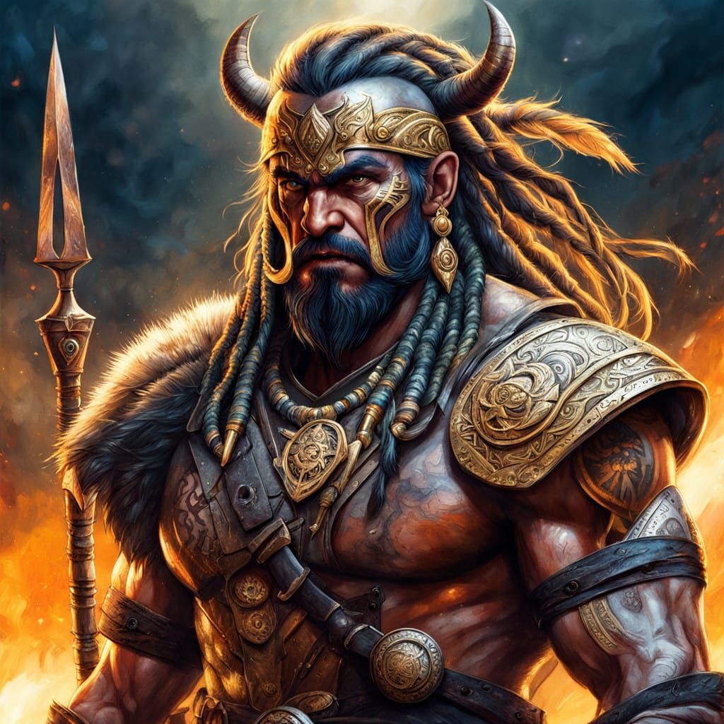 Pleiadian Chief Commander: Medieval Fantasy Concept Art