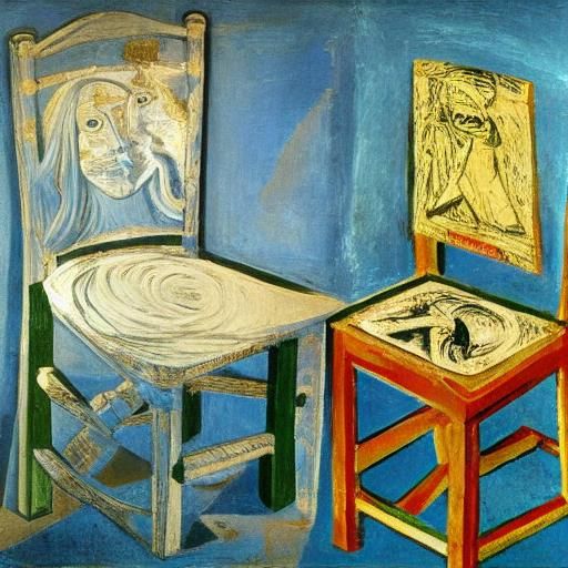 Cursed Chairs and Bananas in Cubist Renaissance Style