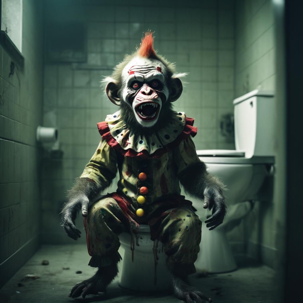 Zombie Monkey Clown Baby: A Cinematic Toilet Nightmare