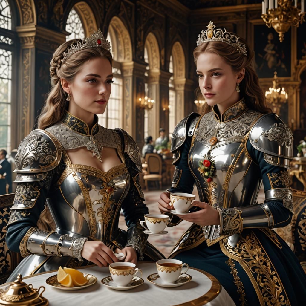 Two Ladies at tea time...