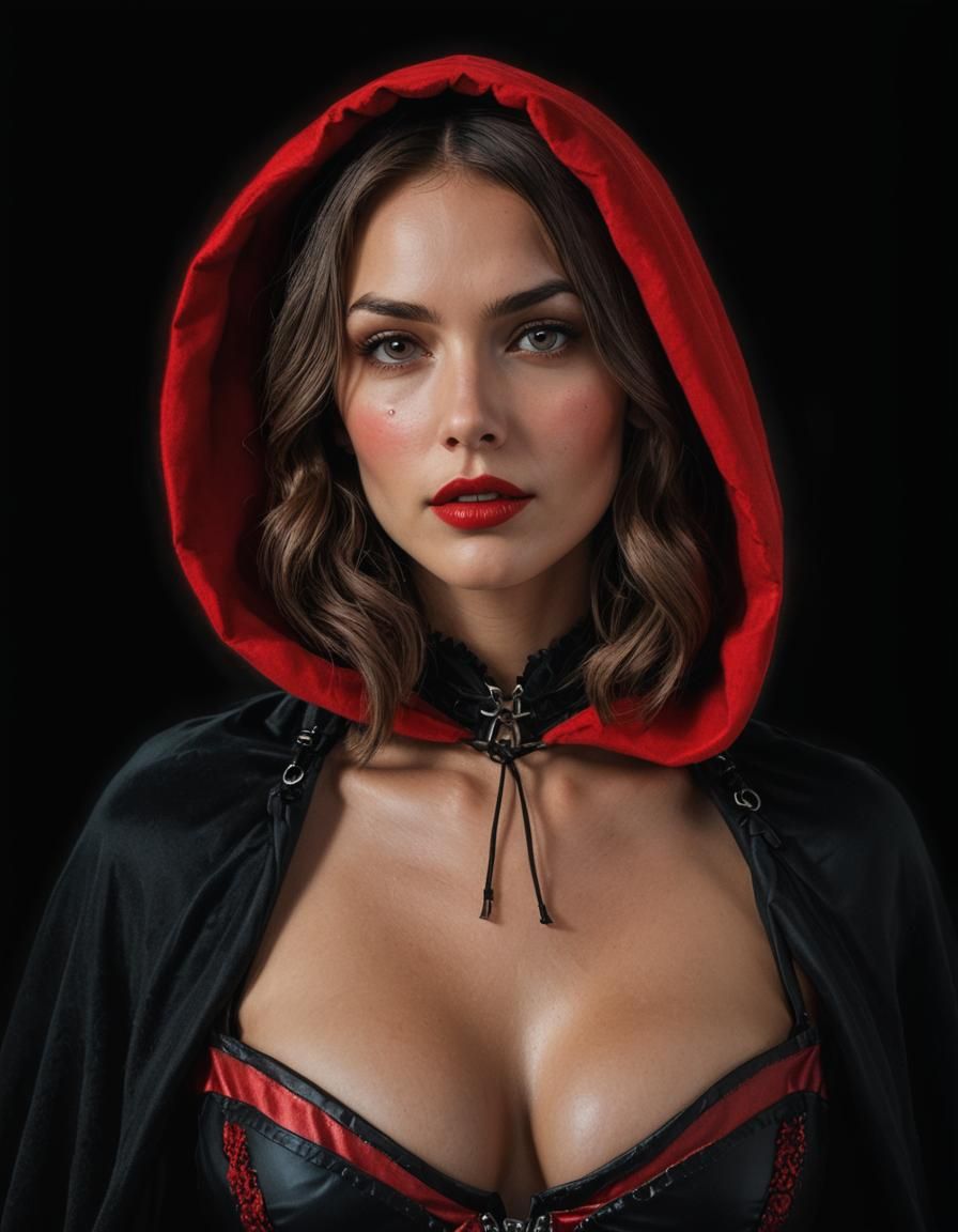 Rachel Cook as Red Riding Hood, Fantasy Art