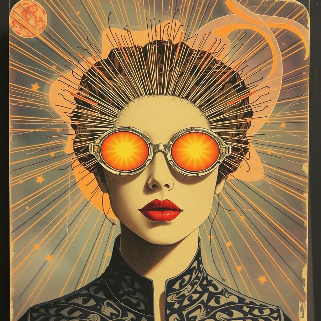 Surreal Art Deco Carte-de-Visite of a Non-Place