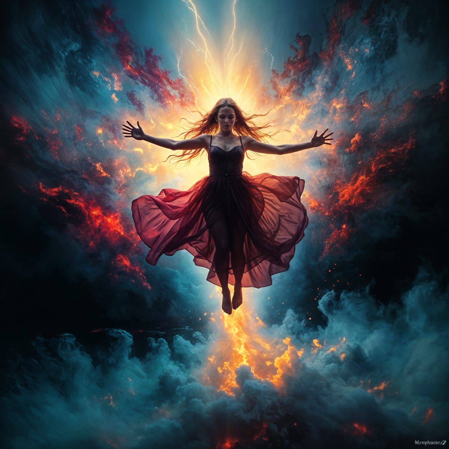 Surreal Portal to Inner Self Unfolds in Cosmic Dance