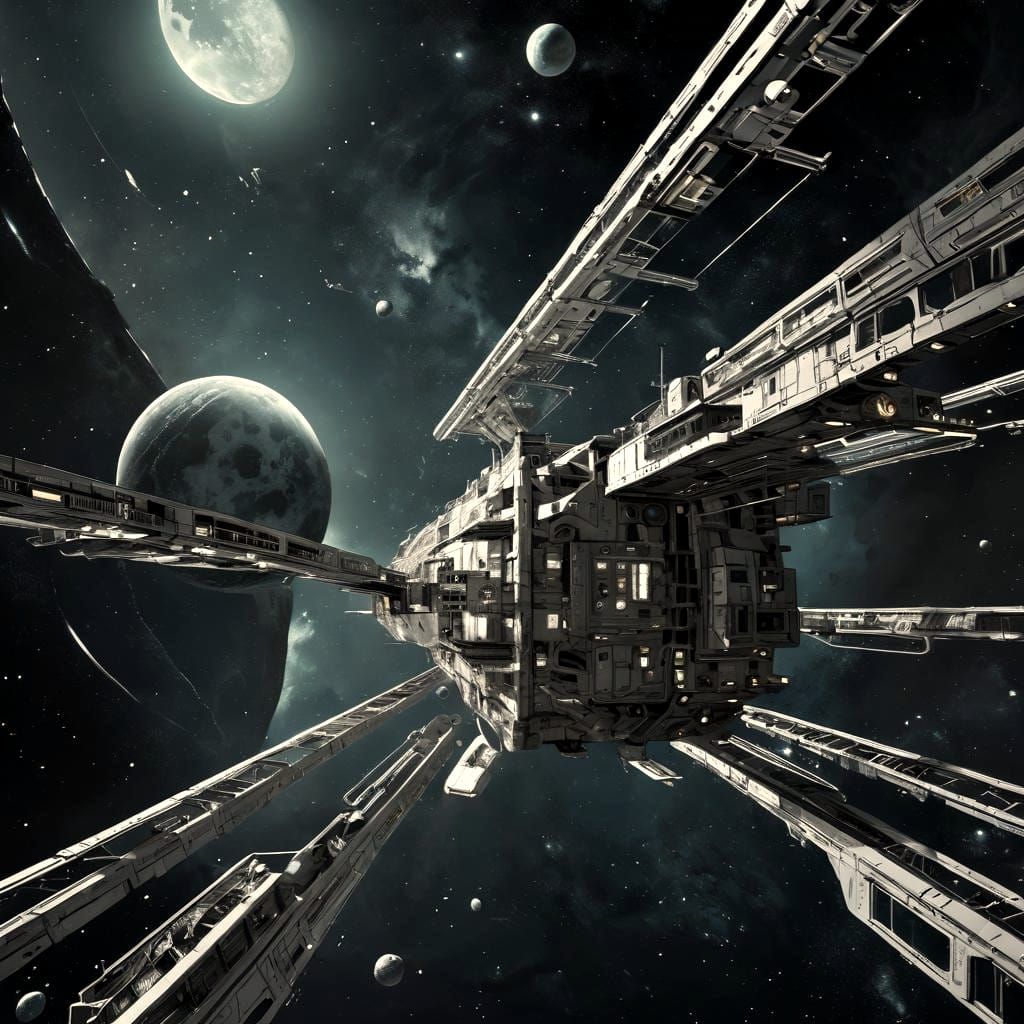 Liminal Space Station Inspired by Druillet