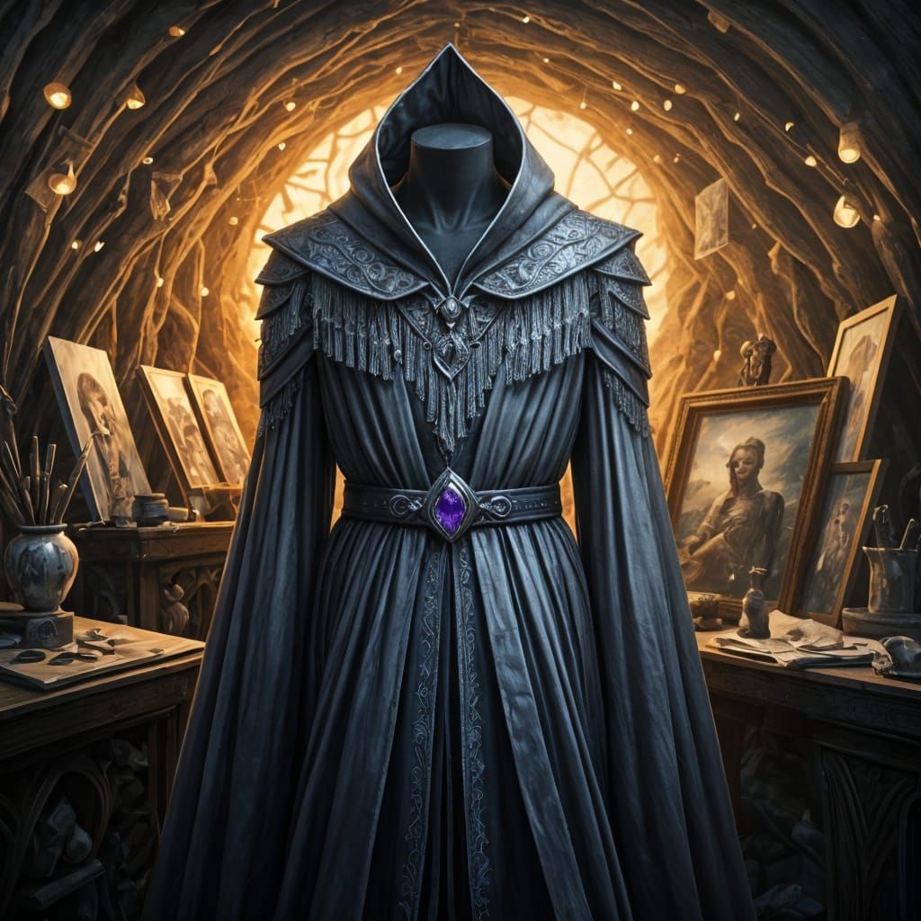 Dark Elf Artist's Robe in Atelier