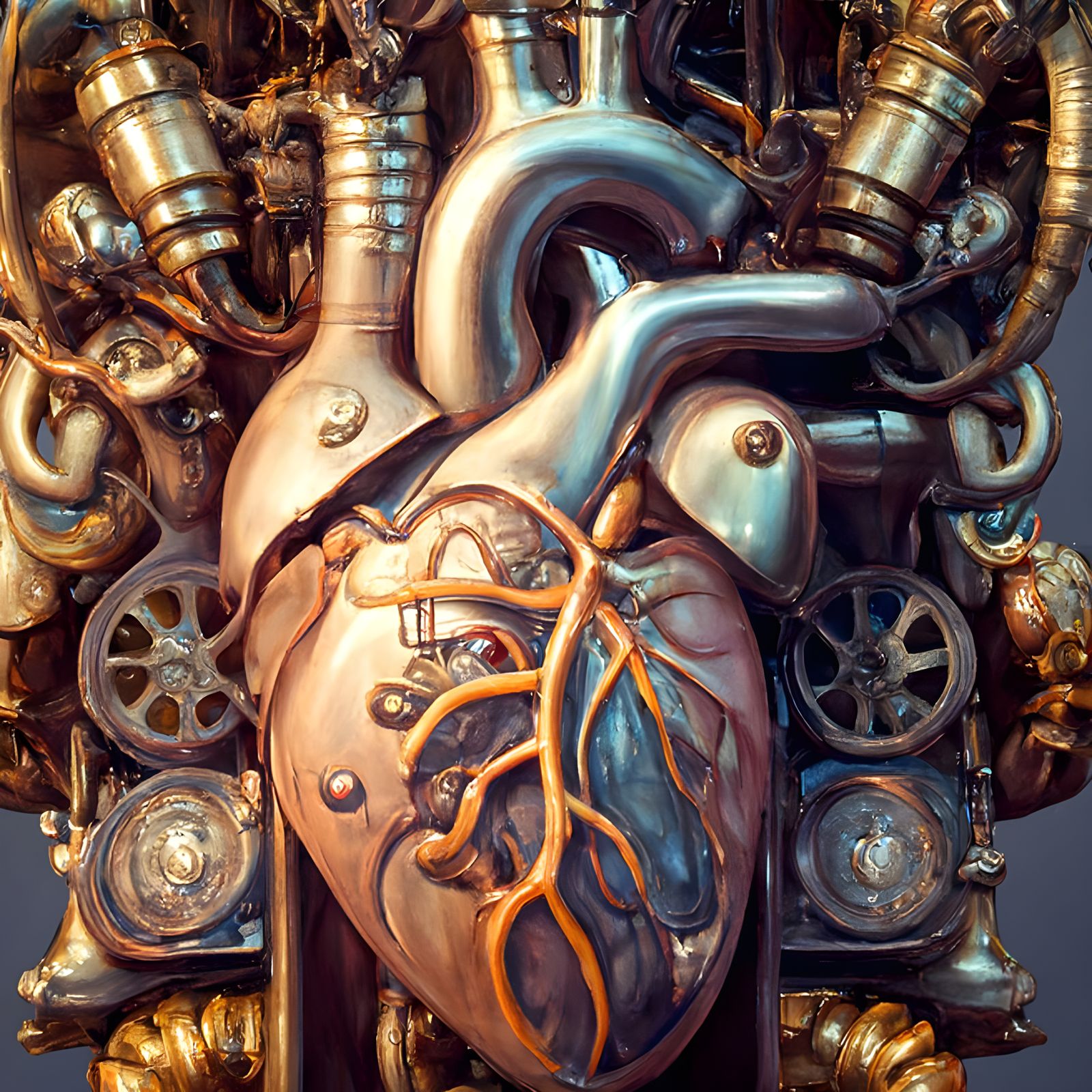 Anatomically Accurate Steampunk Heart Organ