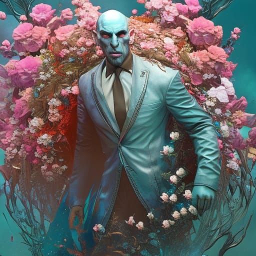 Fiery Pig Ride: A Hypermaximalist Digital Painting