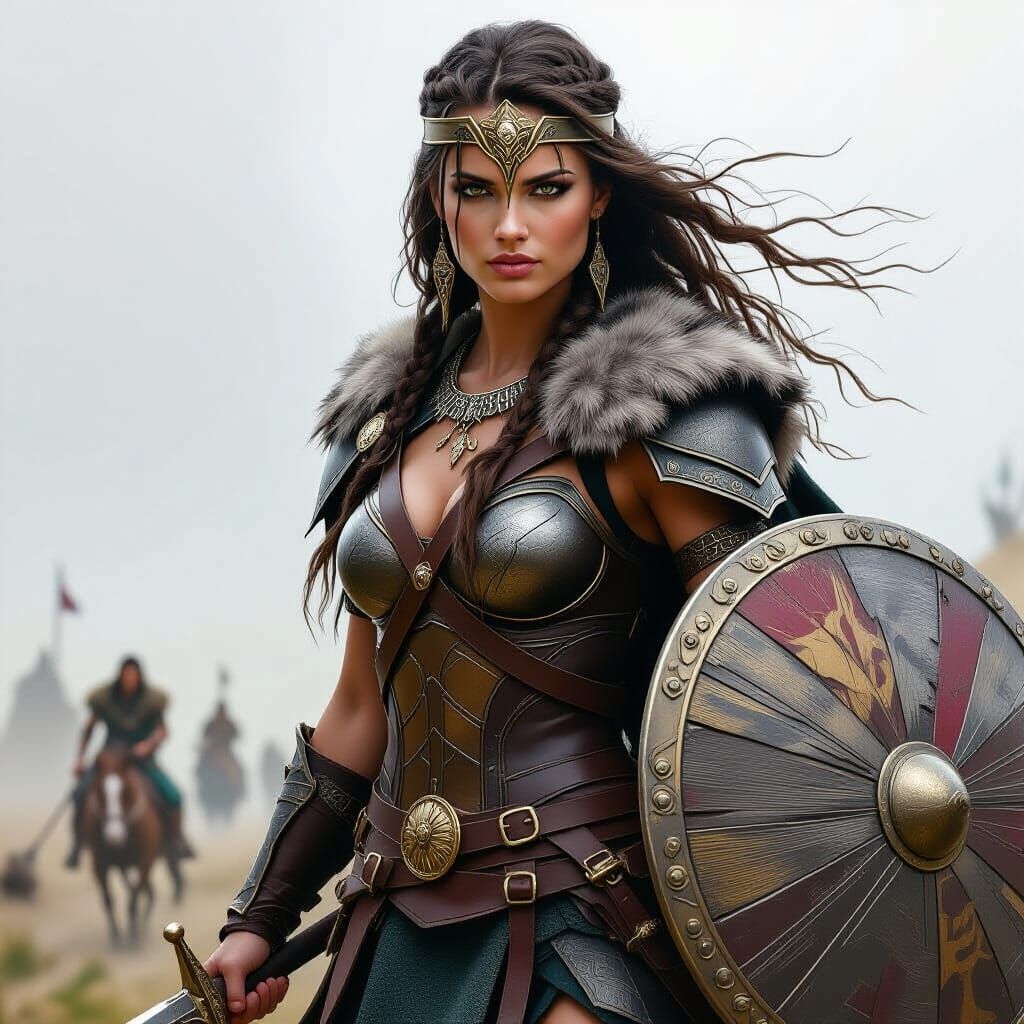 Valkyrie Woman Warrior in Norse Mythology