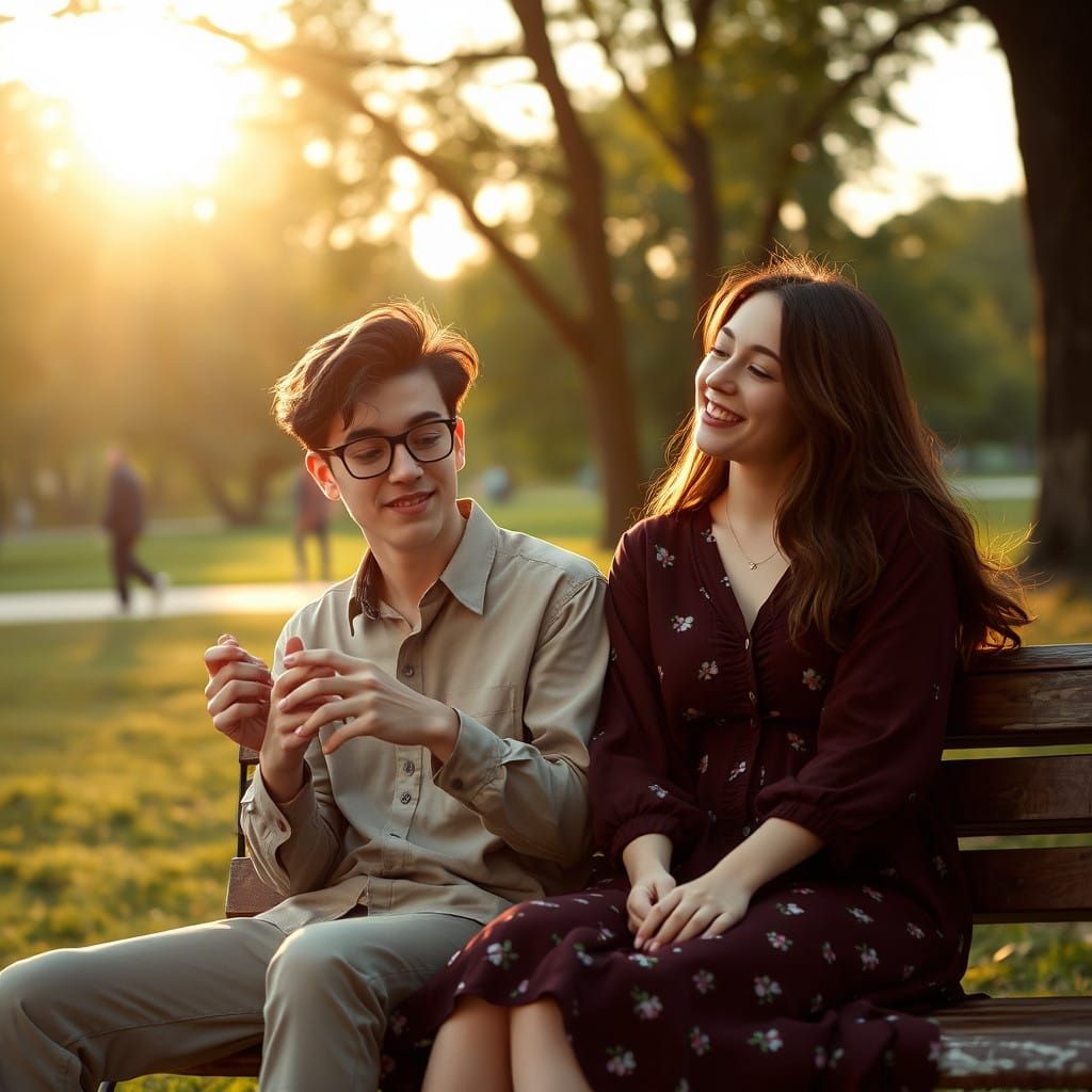 Serene Park Romance in Soft Focus