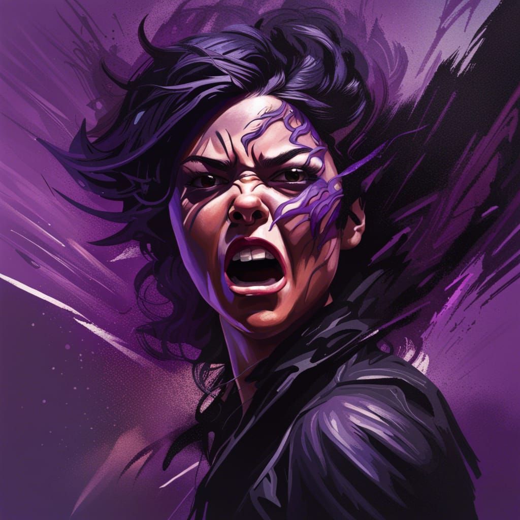 Powerful Magic Unleashed: Hyperrealistic Splash Art Portrait