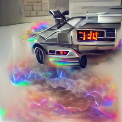 DeLorean Prepped for Time Travel