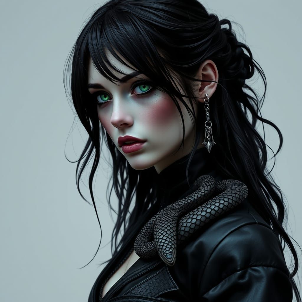 Surreal Gothic Mermaid Unveils Dark Mystical Beauty