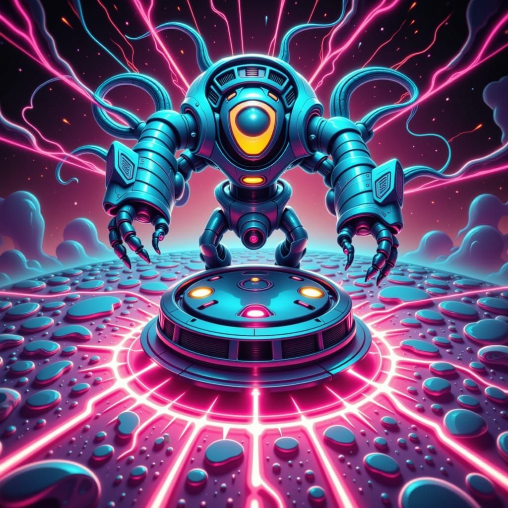 Glowing Roomba Vanquishes Dust Bunnies with Lasers