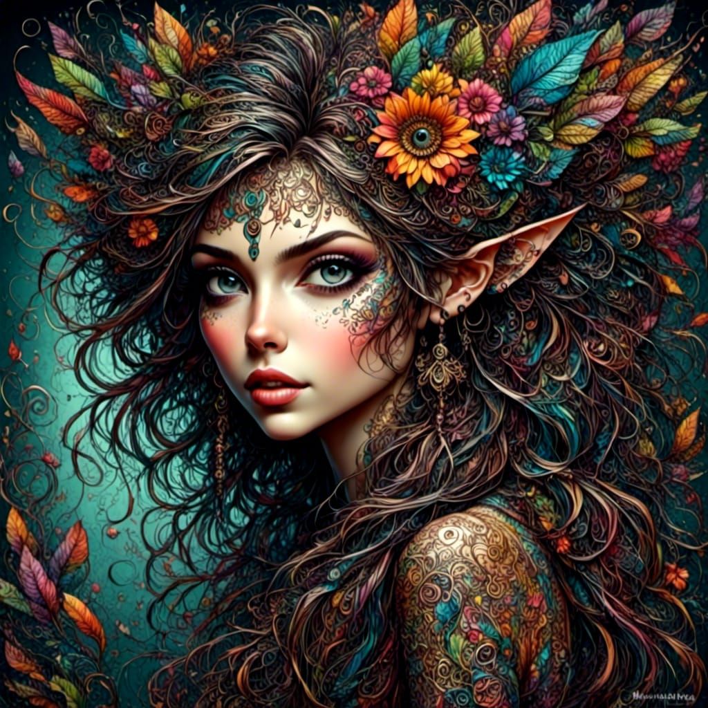 Punky Pixie in Surreal Zentabulous Fantasy