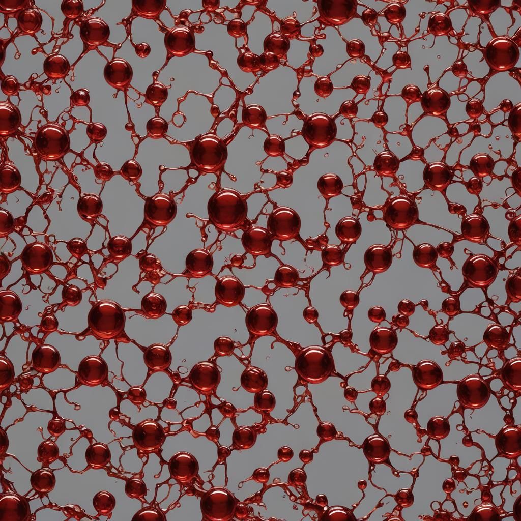 Sinister Molten Red Glass Dribble