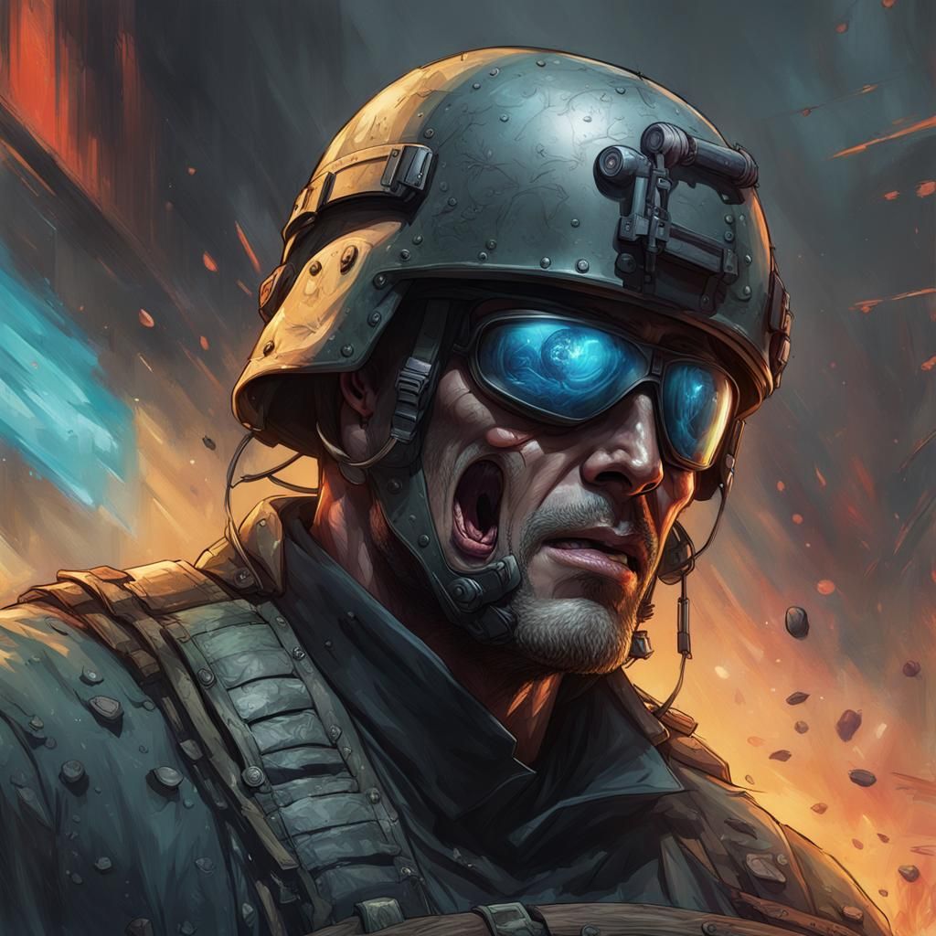 Solemn Funeral: A Soldier's Farewell in Detailed Art