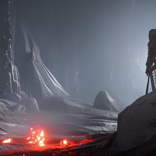 Kate Beckinsale as Vampire in Dark Cave