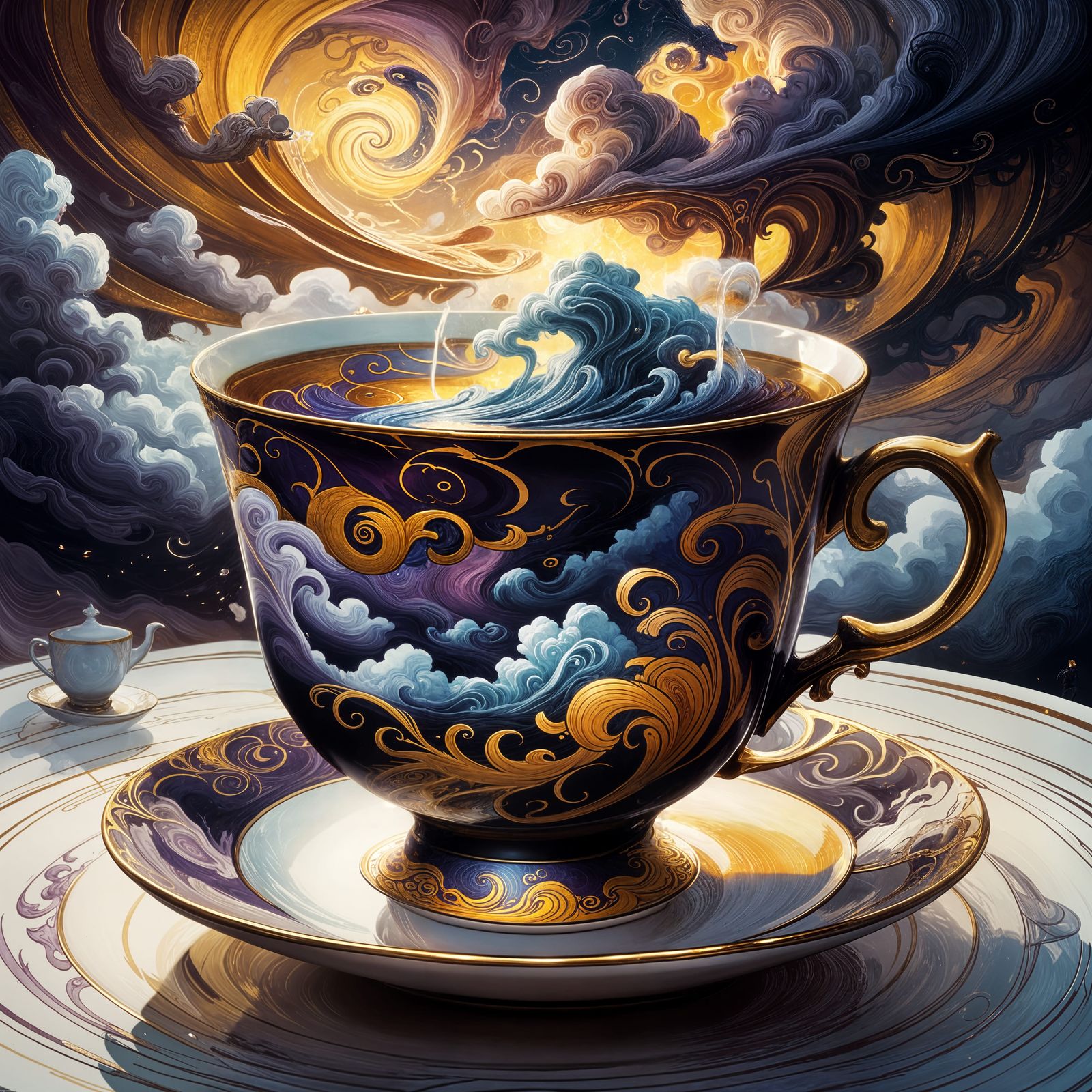 Storm in a Teacup: Dark Fantasy Concept Art