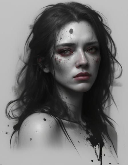 Woman in a State of Emotional Turmoil