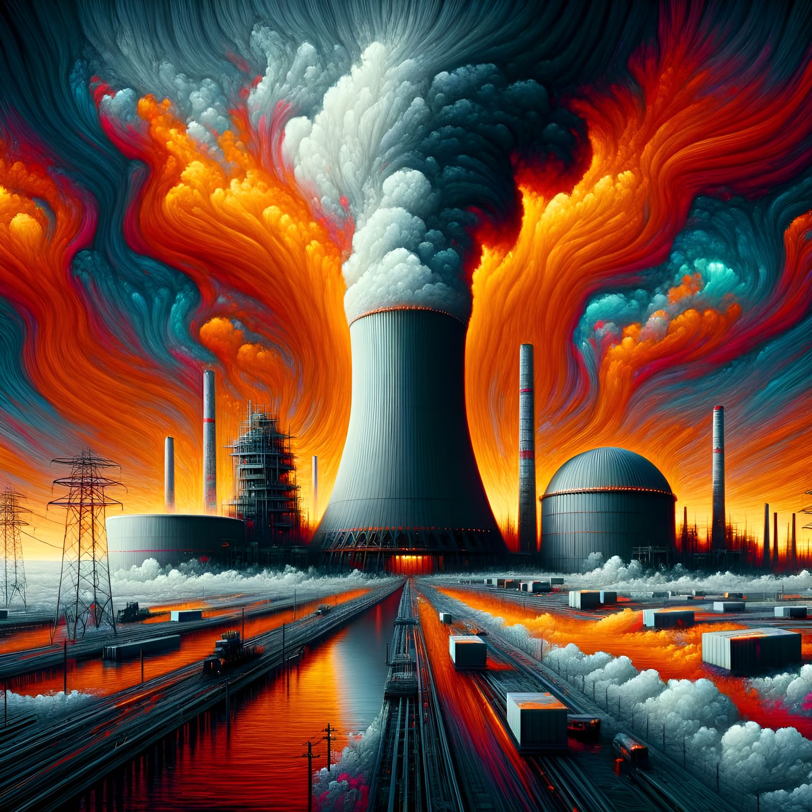 Nuclear Power Plant Crisis in 8K Resolution