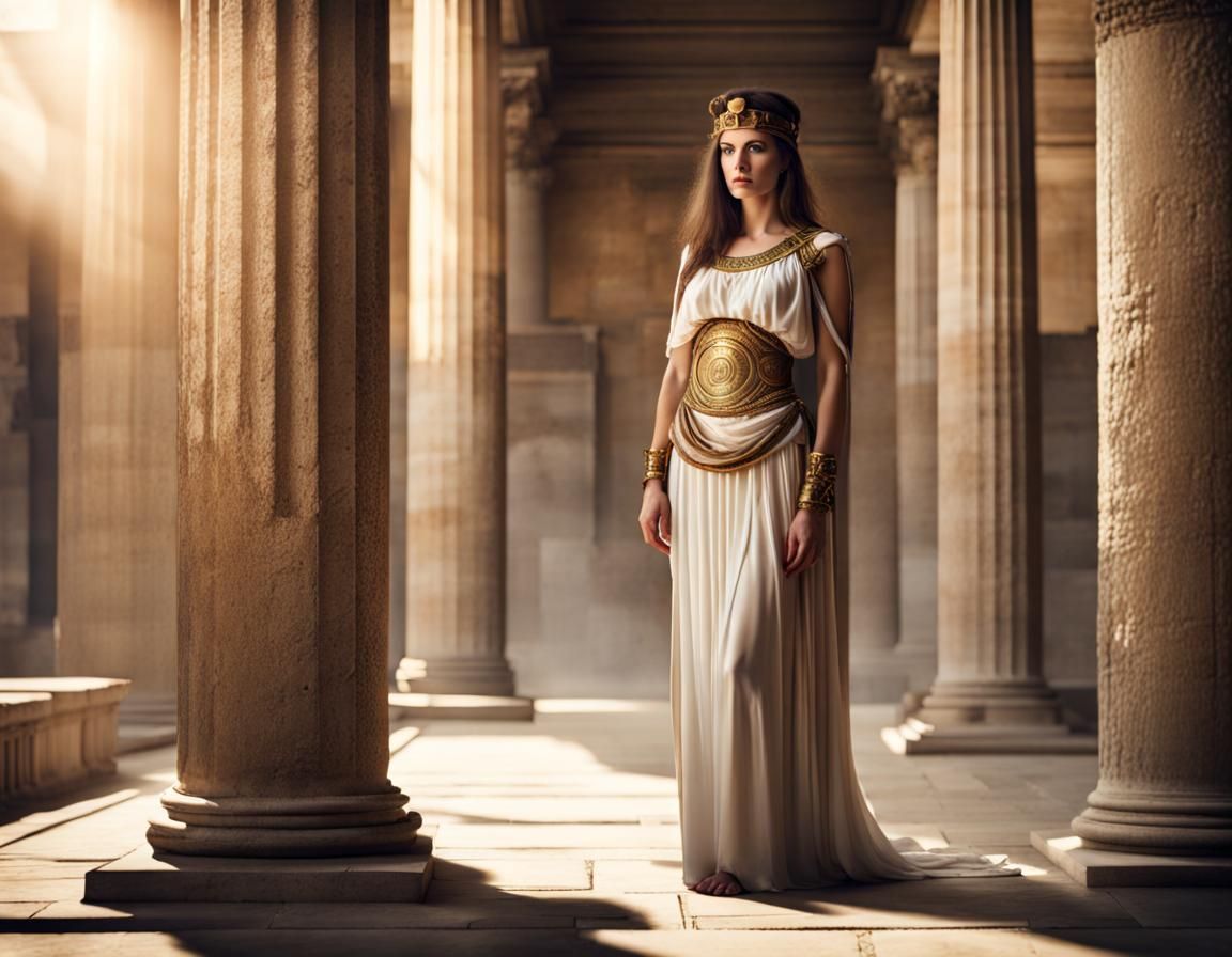 Priestess in Roman Temple
