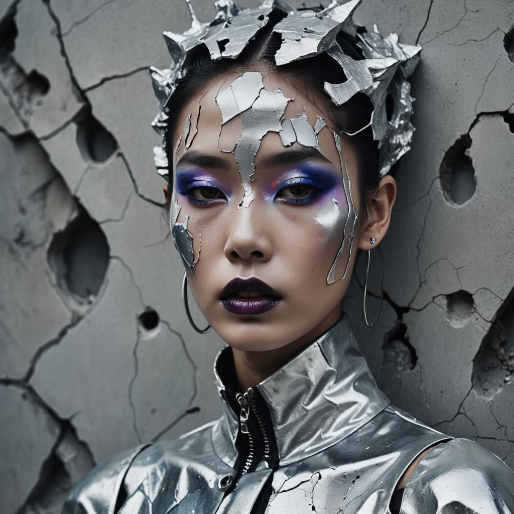 Abstract Bodypaint and Concrete Couture: Editorial Fashion
