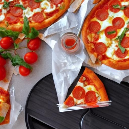 Julius Caesar as a Little Caesars Pepperoni Pizza