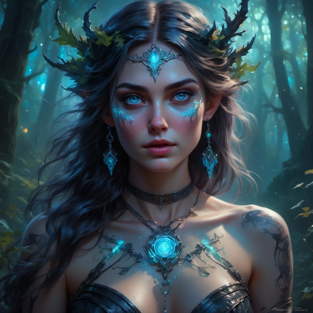 Mystical Enchantress in Poison Enchanted Woods