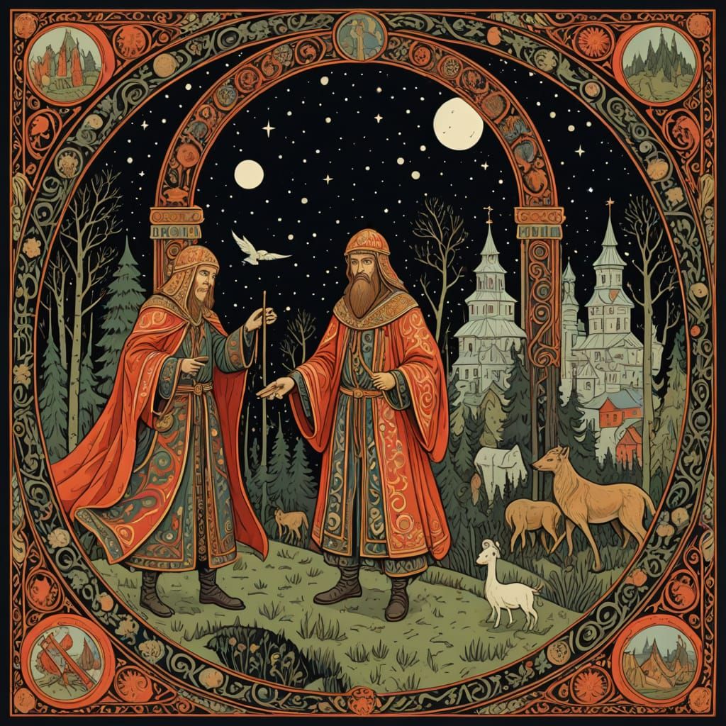 Nightmare Festival of Code by Ivan Bilibin