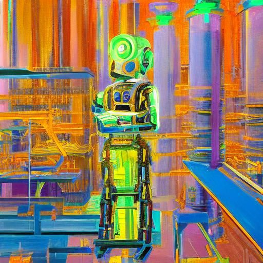 Robotic Girl Construction: Detailed Concept Art