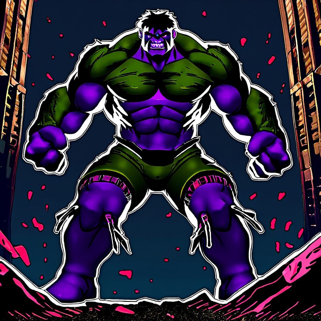 Battle-Damaged Hulk in a Ruined Cityscape, Hyperrealistic Di...