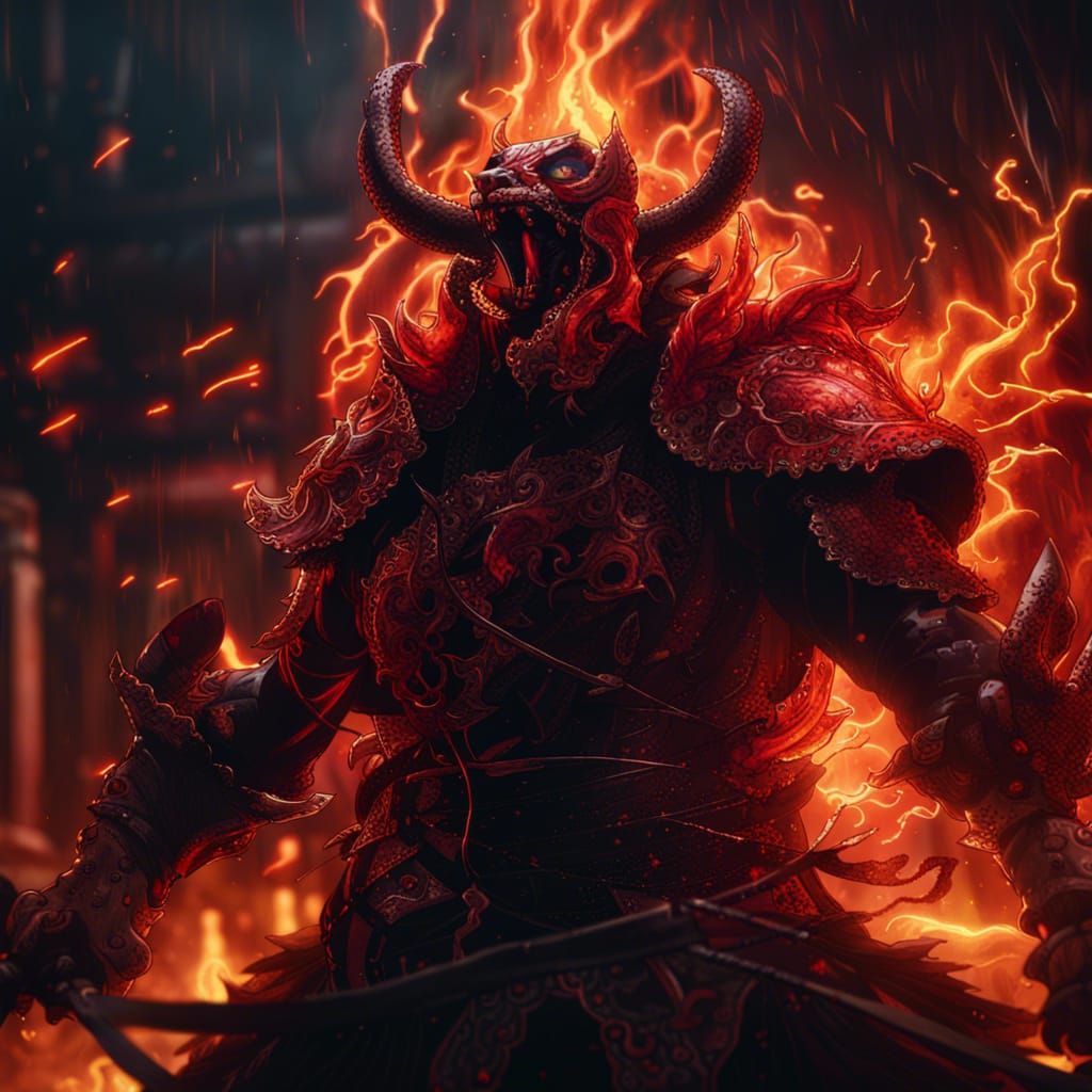 Demon Slayer in Flames and Lightning