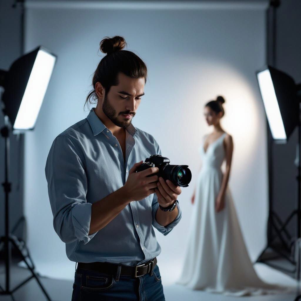 Photographer in Moody Studio: Ghibli-Inspired Sensual Photos...