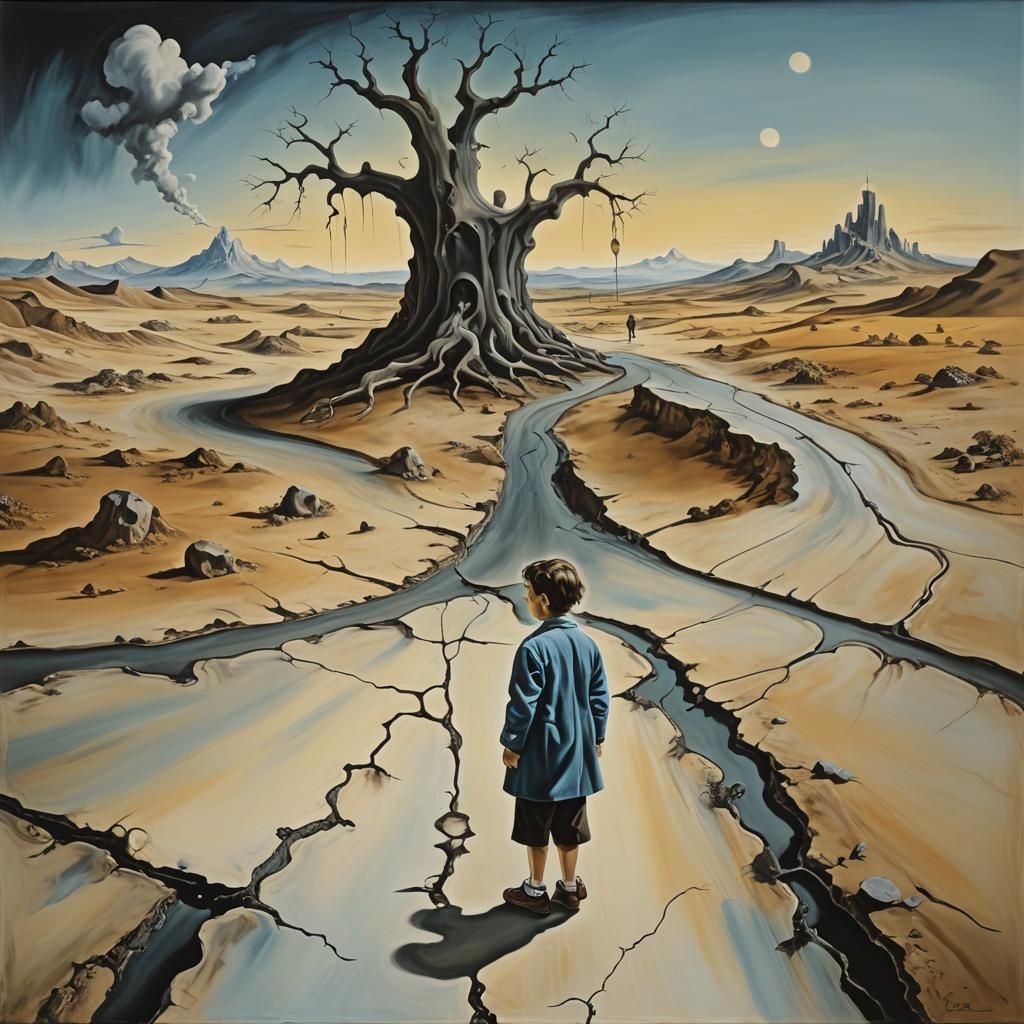 Surreal Crossroads: Child's Desire in Dali Style