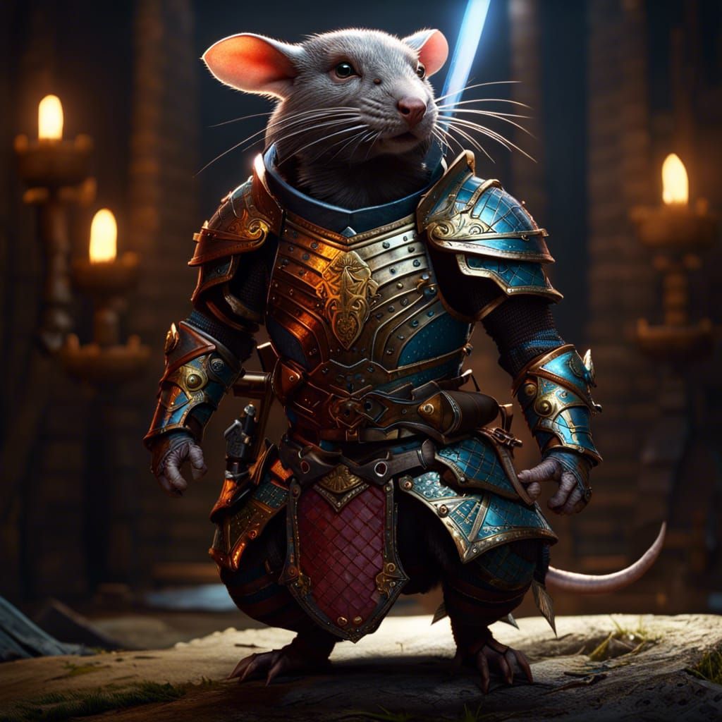 Armored Rat: Dark Fantasy Concept Art
