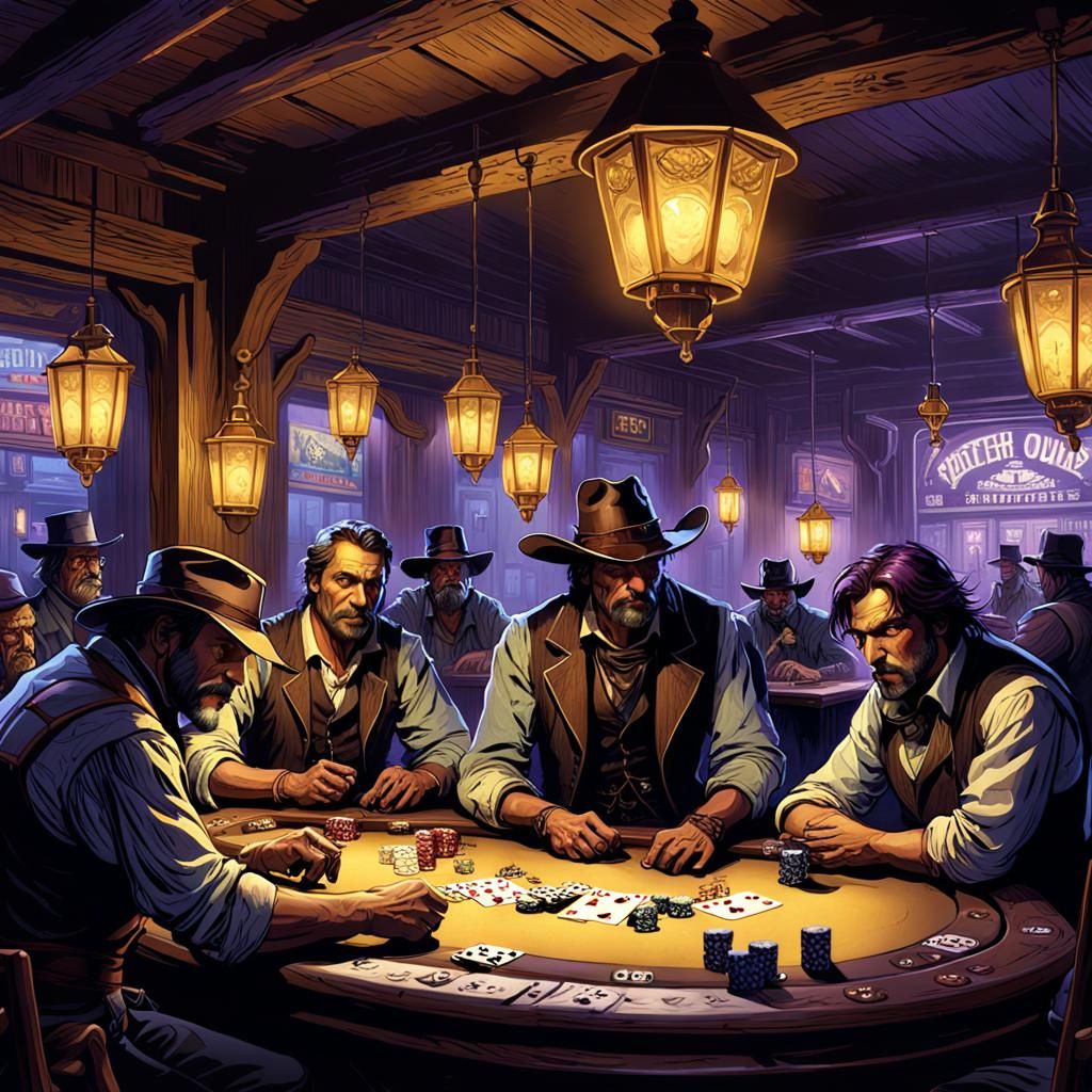 Outlaws in a Dark Fantasy Saloon