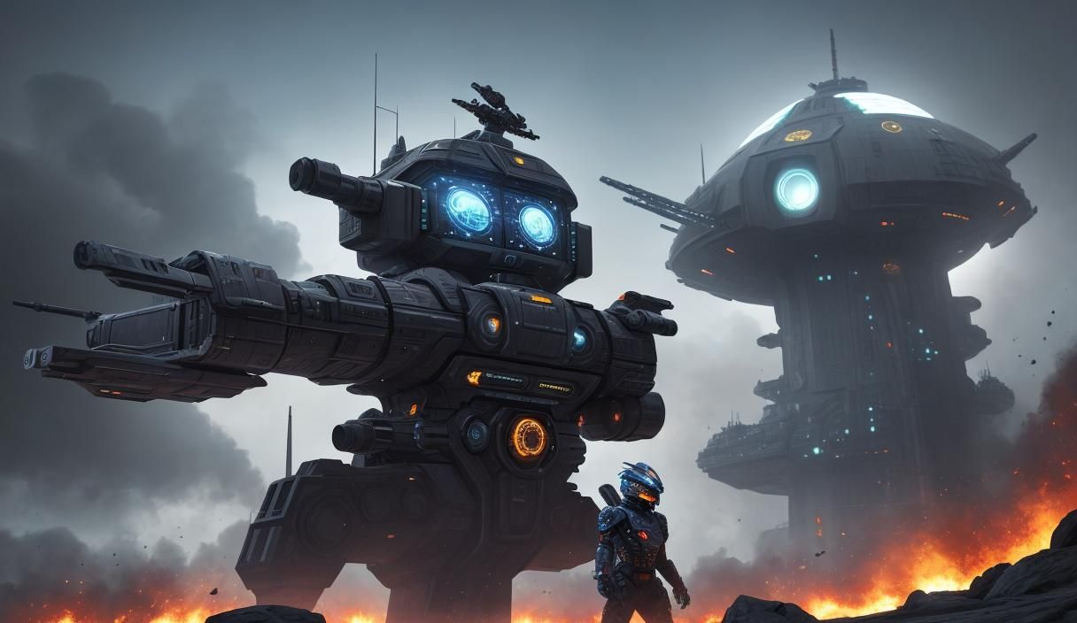 Epic Space Battle: Hybrid Starships Clash