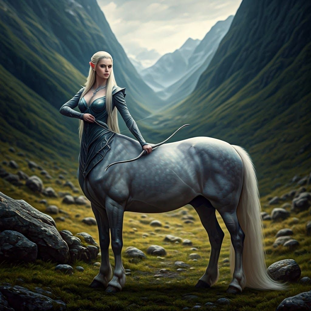 Elven Centaur in Anduin Valley: Professional Photography