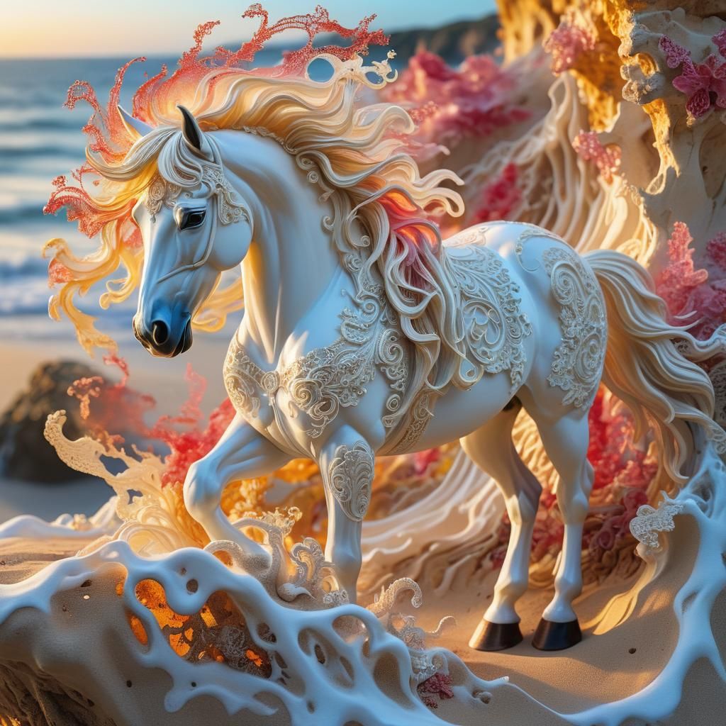 At the sea, visions