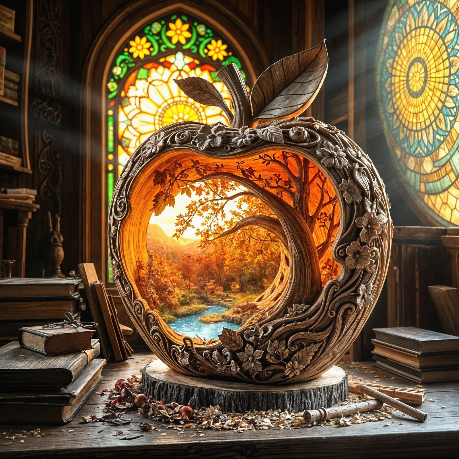 Carved Masterpiece Apple