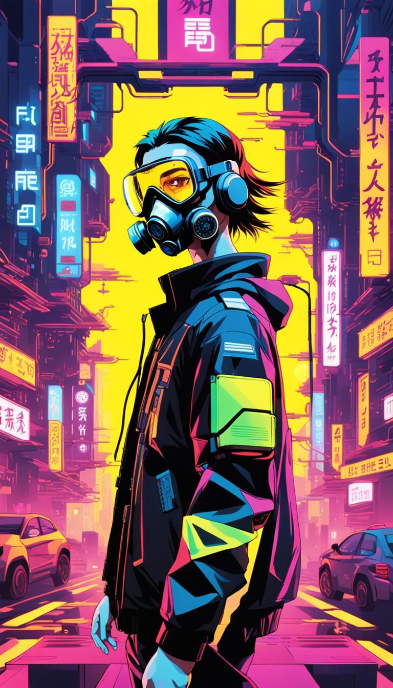 Cyberpunk Magazine Cover v6