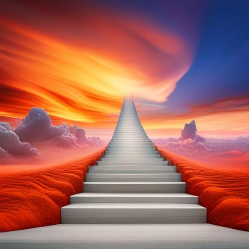 Fiery Sky Origami Papercraft in High Resolution